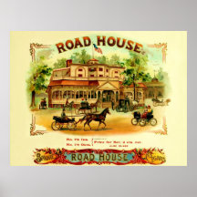 Étiquette vintage de boîte à cigares posters