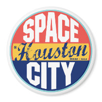 Étiquette vintage de Houston