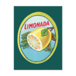 Étiquette vintage de Limonada