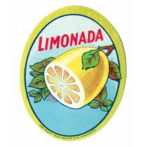 Étiquette vintage de Limonada