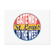 Étiquette vintage de St Louis
