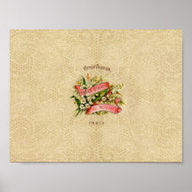 Étiquette vintage affiches