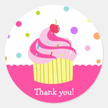 Étiquettes d'autocollants de Merci d'anniversaire 