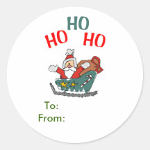 Étiquettes de cadeau du père noël adhésif