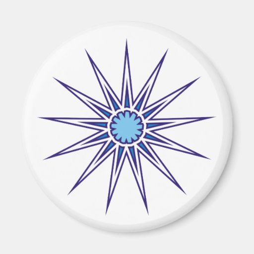 Étoile 13 points STAR pikes jags Magnets