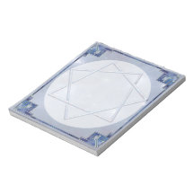Étoile bleue Septagram Bloc Mémo