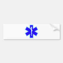 Étoile de la vie (ambulance) adhésif pour voiture