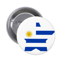 Étoile de l'Uruguay Pin's Avec Agrafe