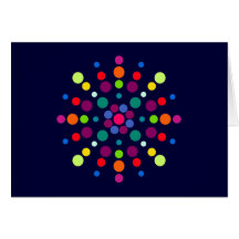 Étoile de milieux STAR circles Cartes De Vœux