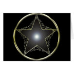 Étoile d'or de 5 points cartes