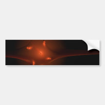 Étoile rouge de fractale autocollant pour voiture