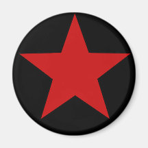Étoile rouge magnets pour réfrigérateur