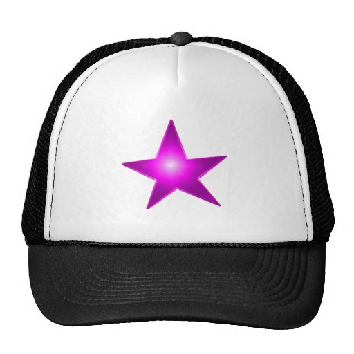 Étoile rougeoyante casquettes de camionneur