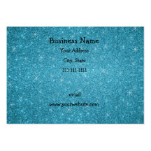 étoiles bleues de scintillement modèle de carte de visite
