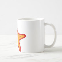 étoiles de mer tasse à café