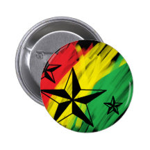 étoiles de reggae badge avec épingle
