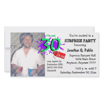 Étonnez la 30ème invitation de photo de fête d'ann cartes avec photo