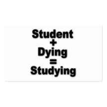 Étude de mort d'étudiant cartes de visite professionnelles