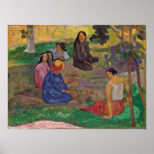 Eugene Henri Paul Gauguin - conversation Affiches