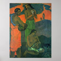 Eugene Henri Paul Gauguin - maternité Affiche