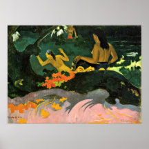 Eugene Henri Paul Gauguin - par la mer Poster