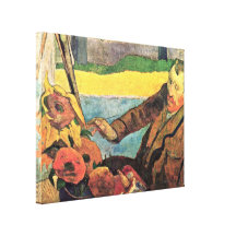 Eugene Henri Paul Gauguin - peinture de Van Gogh Impression Sur Toile