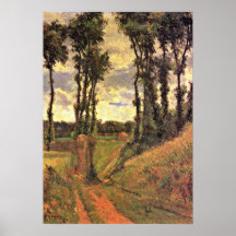 Eugene Henri Paul Gauguin - peupliers Posters