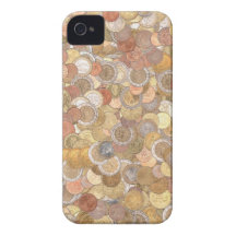 Euro muntstukken iPhone 4 cover