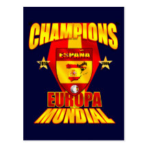 Europa de champions Mundial 2008 2010 Carte Postale