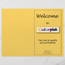 Évaluation de Colorplak Prospectus Customisé