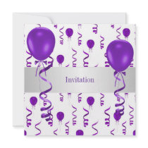 Événement spécial de partie de ballon pourpre blan