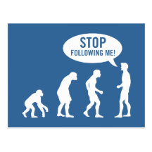evolutie - einde die me volgen! wenskaarten