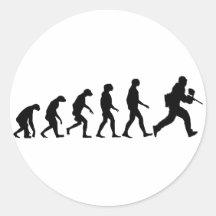 Evolutie van Paintball Ronde Stickers