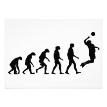 Evolutie van Volleyball Custom Uitnodging