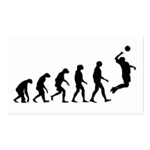 Évolution de volleyball cartes de visite professionnelles