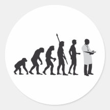 Évolution Doctor Autocollant Rond