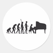 évolution piano autocollants