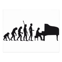 évolution piano cartes postales