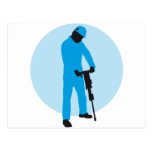 évolution plus jackhammer plus worker carte postale
