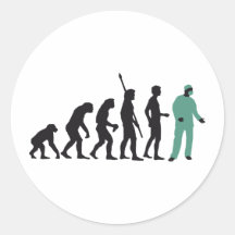 évolution surgeon autocollant rond