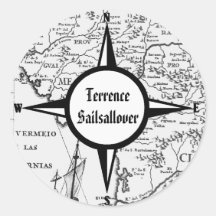 Ex-libris 1702 historique du Mexique la Californie Autocollants