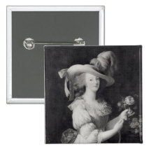 Exemplaar van een Portret van marie-Antoinette Speld Button