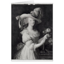 Exemplaar van een Portret van marie-Antoinette Wenskaart