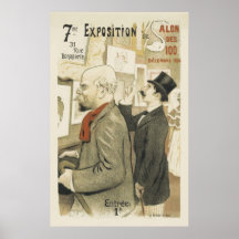 Exposition Du Salon Des 100 Afdruk