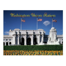 Extérieur de station des syndicats, Washington, C. Carte Postale