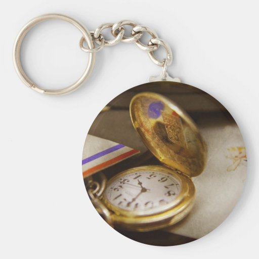 Fabricant d'horloge - le temps n'attend jamais porte-clé