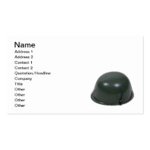 Fabrication militaire de casque cartes de visite personnelles