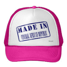 Fabriqué en république centrafricaine casquettes