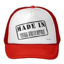 Fabriqué en république centrafricaine casquettes