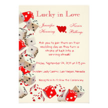 Faire-part de faire-part de mariage de Las Vegas d